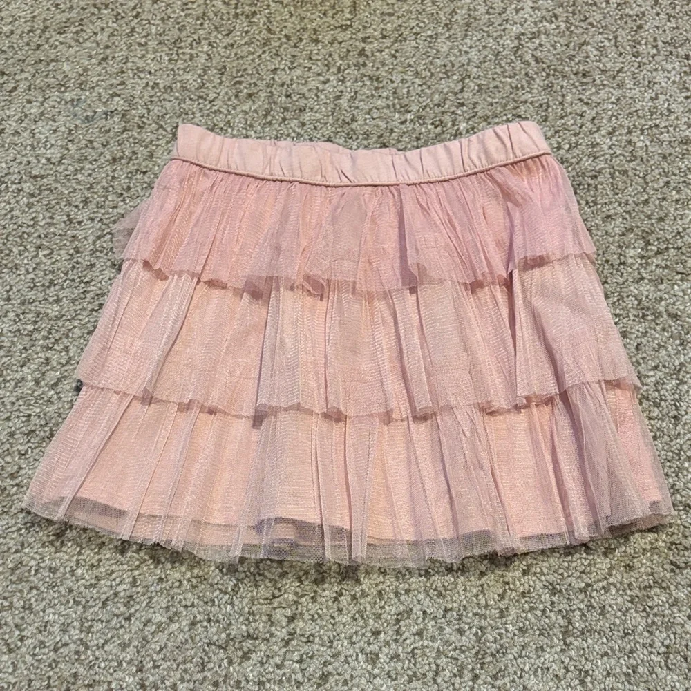 Gap Kids Pink Tiered Tull Skirt Size Small (6-7) | girly | princess | fancy